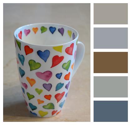 Cup Coffee Pot Multicoloured Image